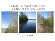 de soto riverfront park concept presentation - City of De Soto, Kansas