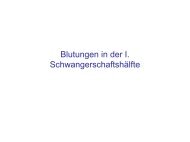 Blutungen in der I. SchwangerschaftshÃ¤lfte