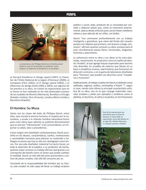 Perfil Philippe Starck - Revista El Mueble y La Madera