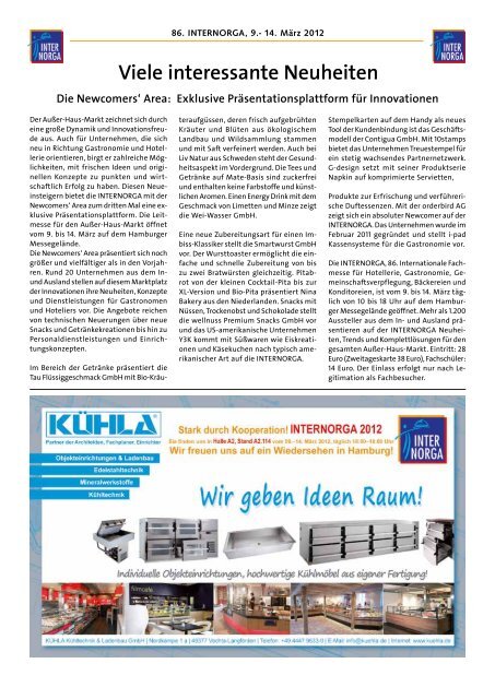 DEHOGA Magazin Nr. 2 März/April 2012 - DEHOGA Niedersachsen