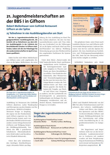 DEHOGA Magazin Nr. 2 März/April 2012 - DEHOGA Niedersachsen