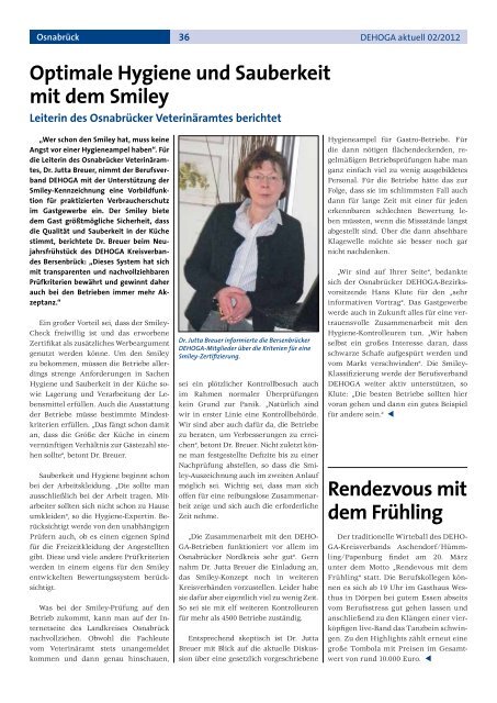 DEHOGA Magazin Nr. 2 März/April 2012 - DEHOGA Niedersachsen