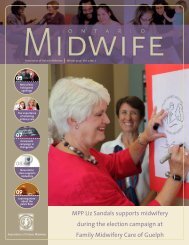 Winter 2012 - Association of Ontario Midwives