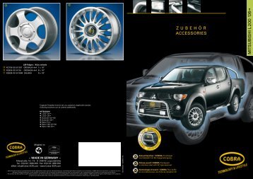 mitsubishi L 200 '06 ZubEhÃ–R ACCEssORiEs - Cobra-SOR