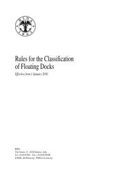 Rules for the Classification of Floating Docks - Boat Design Net