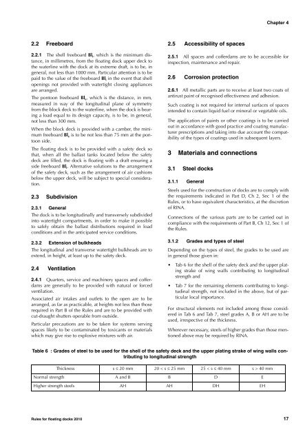 Rules for the Classification of Floating Docks - Boat Design Net