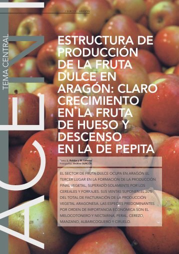 estructura de producción de la fruta dulce en ... - Cortes de Aragón