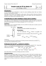 Compte rendu du TP de chimie nÂ°9 Les dosages rÃ©dox