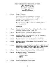 agenda - Westborough Town Hall