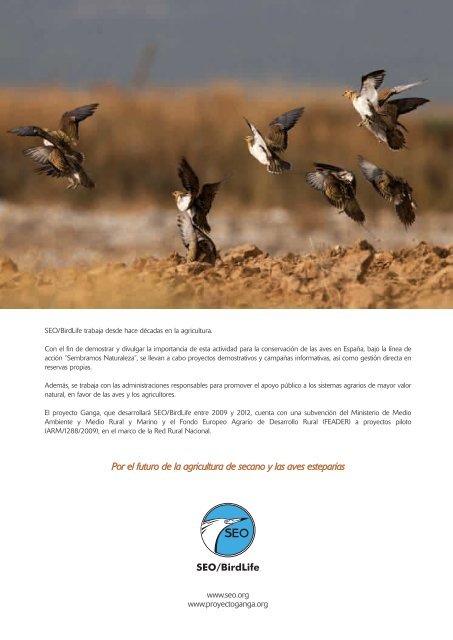 PROYECTO GANGA El punto de partida - SEO/BirdLife