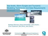 Sea levels, storm surges and Tsunamis; modelling and ... - IMoS