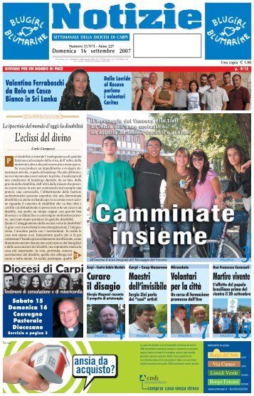 Edizione nÃ‚Â° 31 del 16-09-2007 (pdf da 6.808 KB) - Webdiocesi