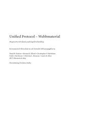 Unified Protocol â Webbmaterial - Natur och Kultur