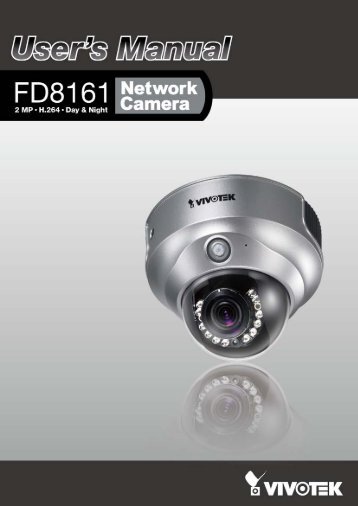 Vivotek FD8161 User Manual - CCTV Cameras