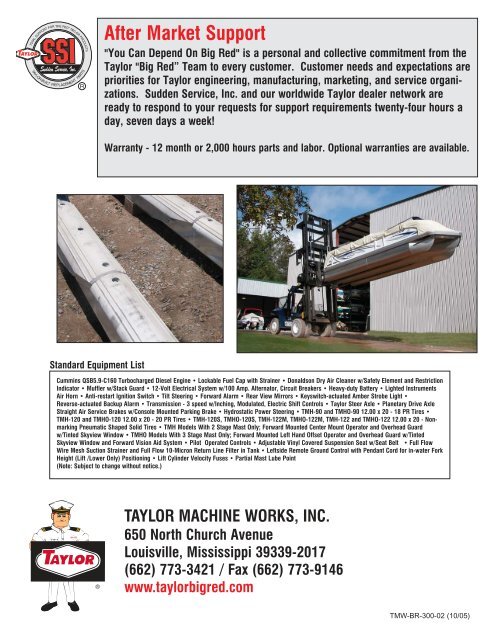 TMH Admiral Series Marina Lifts - Taylor Machine Works