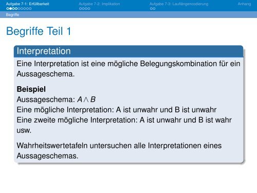 Ãbung zu Grundlagen der Logik und Logik-Programmierung