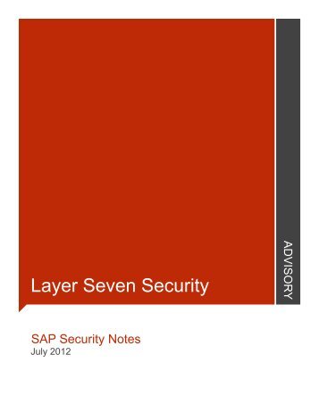 July - Layer Seven Security