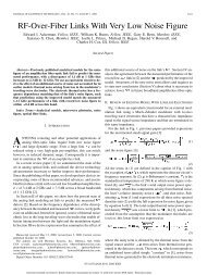 RF-Over-Fiber Links With Very Low Noise Figure - Photonic Systems ...