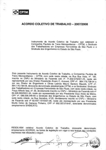 Acordo Coletivo CPTM 2007.pdf - SEESP