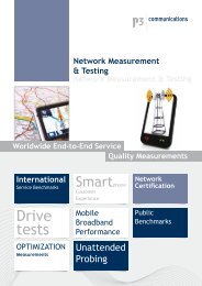 Drive tests - P3 Group