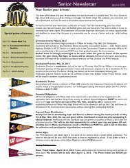 Senior Newsletter - Metea Valley High School