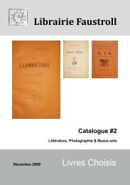 Librairie Faustroll - Livre Rare Book