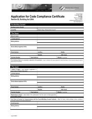Application for Code Compliance Certificate - Western Bay of Plenty ...