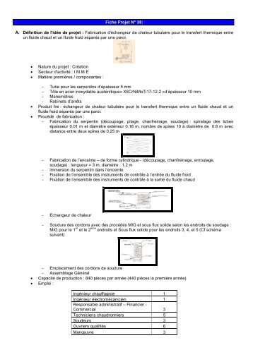 Fabrication d'échangeur de chaleur tubulaire ... - Tunisie industrie