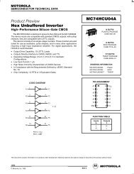 Hex Unbuffered Inverter MC74HCU04A - Datasheets