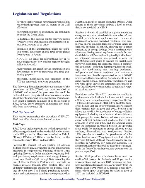 Annual Energy Outlook 2006 with Projections to 2030 - Usinfo.org