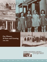 who knew?: stories unearthed from the archives - Jewish Historical ...