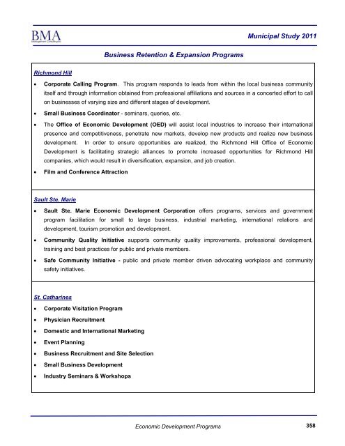 2011 Municipal Study - City of Brantford