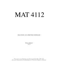 MAT4112. - LaCIM - UQAM