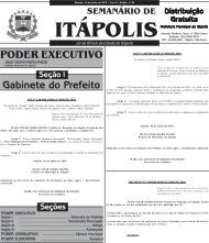 PODER EXECUTIVO Gabinete do Prefeito - Prefeitura Municipal de ...