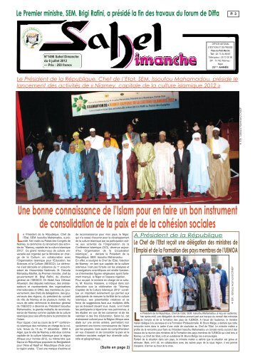 Sahel Dimanche - Nigerdiaspora