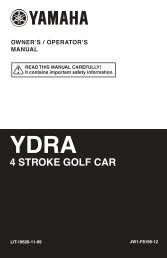 MAINTENANCE - Yamaha Golf Cars USA