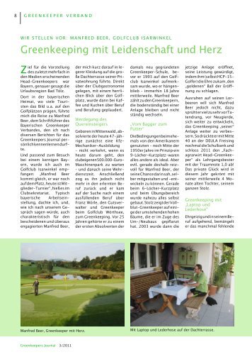 Greenkeeping mit Herz und Verstand - Golf Club Isarwinkel