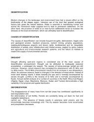 DESERTIFICATION Modern changes in the landscape and environment ...