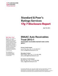 SNAAC Auto Receivables Trust 2013-1