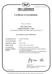 SGS Taiwan Ltd., ISO/IEC 17025:2005 certificate - Maxim