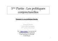 Les politiques conjoncturelles - site de ressources en Ã©conomie