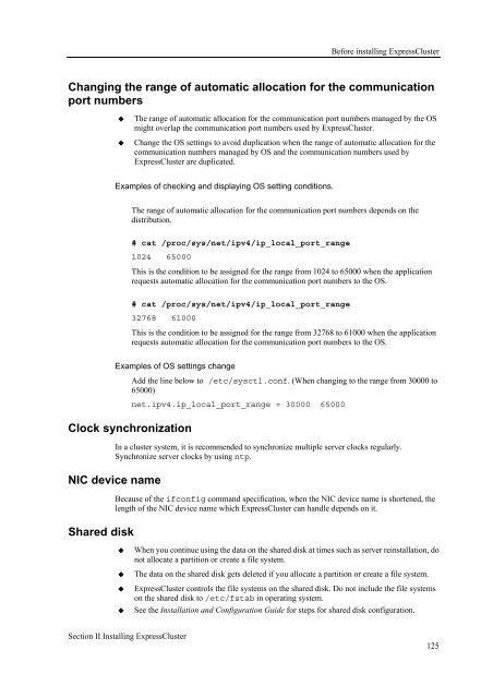 ExpressCluster X 3.1 for Linux Getting Started Guide - Nec