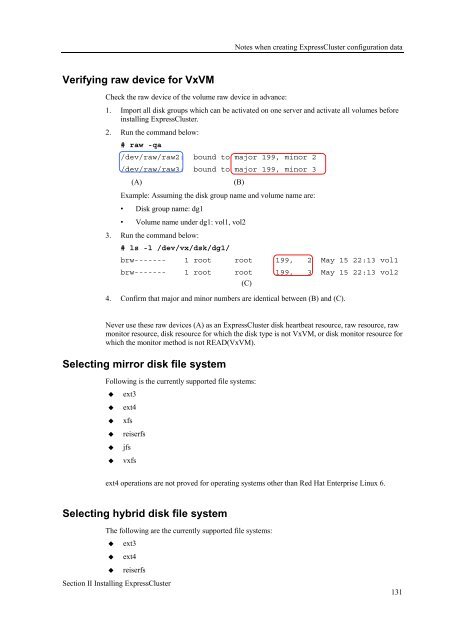 ExpressCluster X 3.1 for Linux Getting Started Guide - Nec