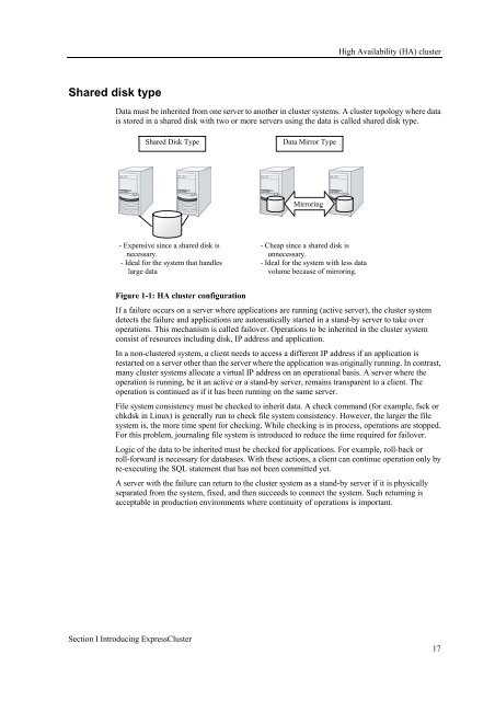 ExpressCluster X 3.1 for Linux Getting Started Guide - Nec