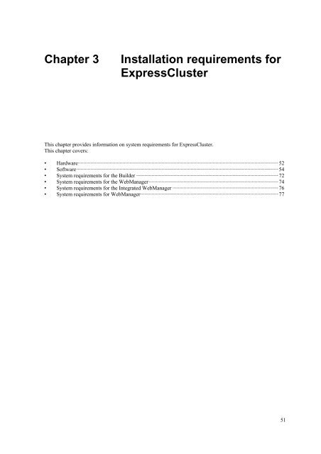ExpressCluster X 3.1 for Linux Getting Started Guide - Nec