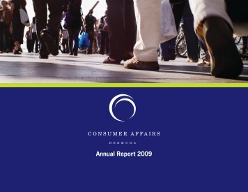 Annual Report 2009 - Consumer Affairs Bermuda