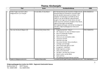 Thema: Kirchenjahr - RPI der EKHN