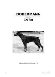 Rekisteri 1984 - Suomen Dobermannyhdistys