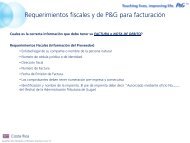 Requerimientos fiscales y de P&G para facturaciÃ³n - PGSupplier.com