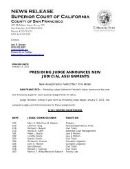 Presiding Judge Announces New Judicial Assignments